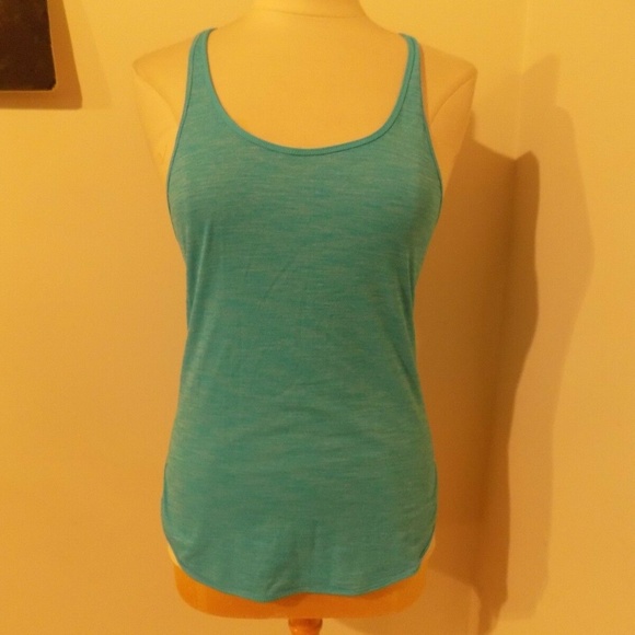 lululemon athletica Tops - LULULEMON Aqua Loose Fit Athletic Racer Back Top, 4